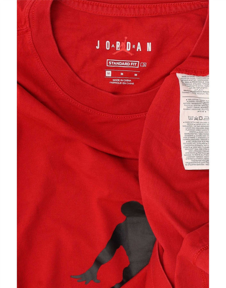 T-shirt grafica Jordan Standard Fit da uomo in cotone rosso medio