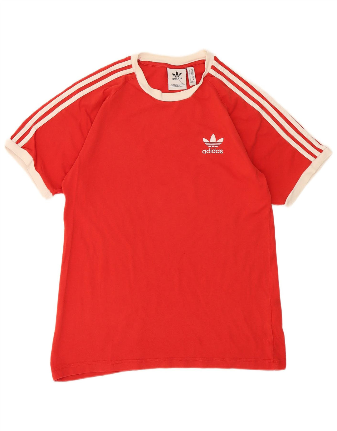 T-shirt da uomo Adidas Top in cotone rosso medio