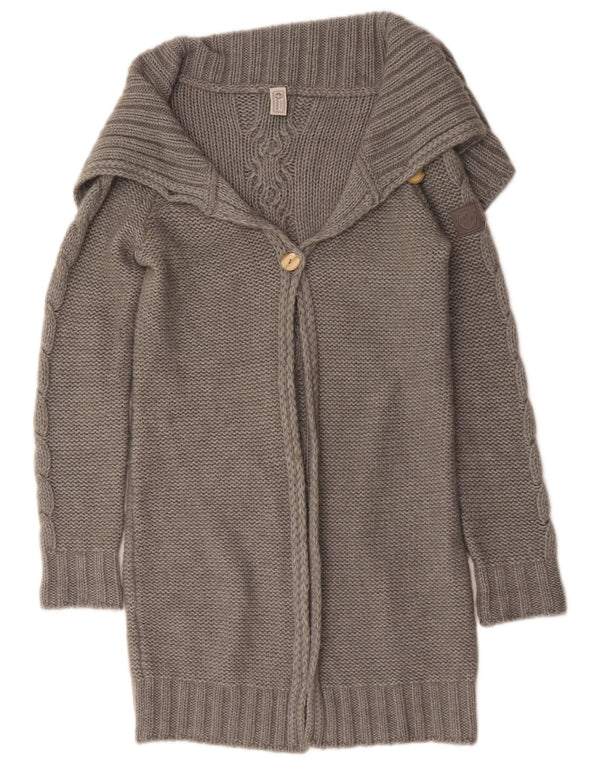 Maglione cardigan lungo da donna Murphy & Nye UK 16 grande grigio