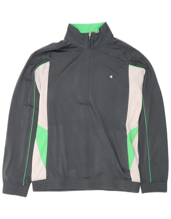 Giacca da tuta da uomo Champion 2XL Poliestere color block grigio