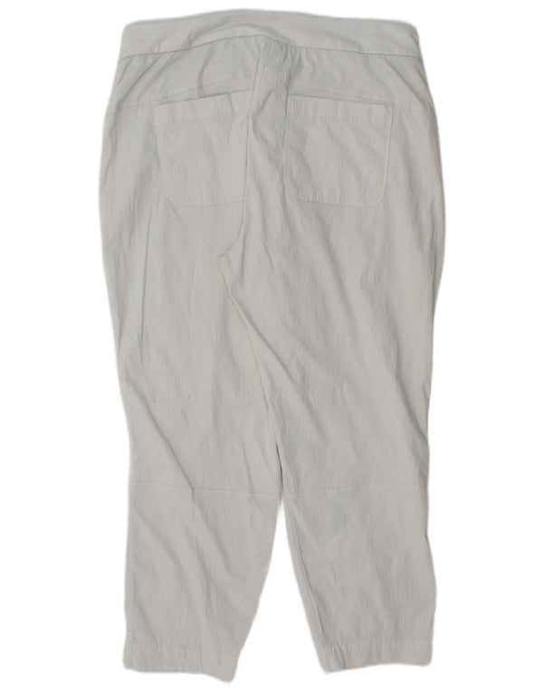 Pantaloni corti dritti da donna ATHLETA US 12 Large W32 L24 Nylon bianco