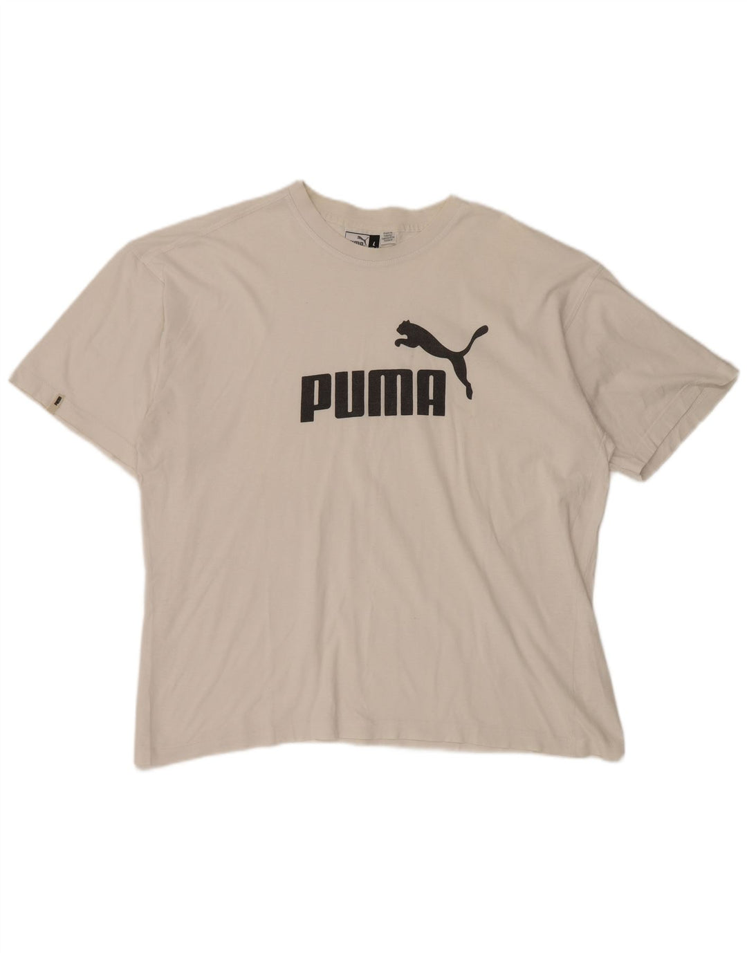 T-shirt grafica da uomo PUMA grande bianca