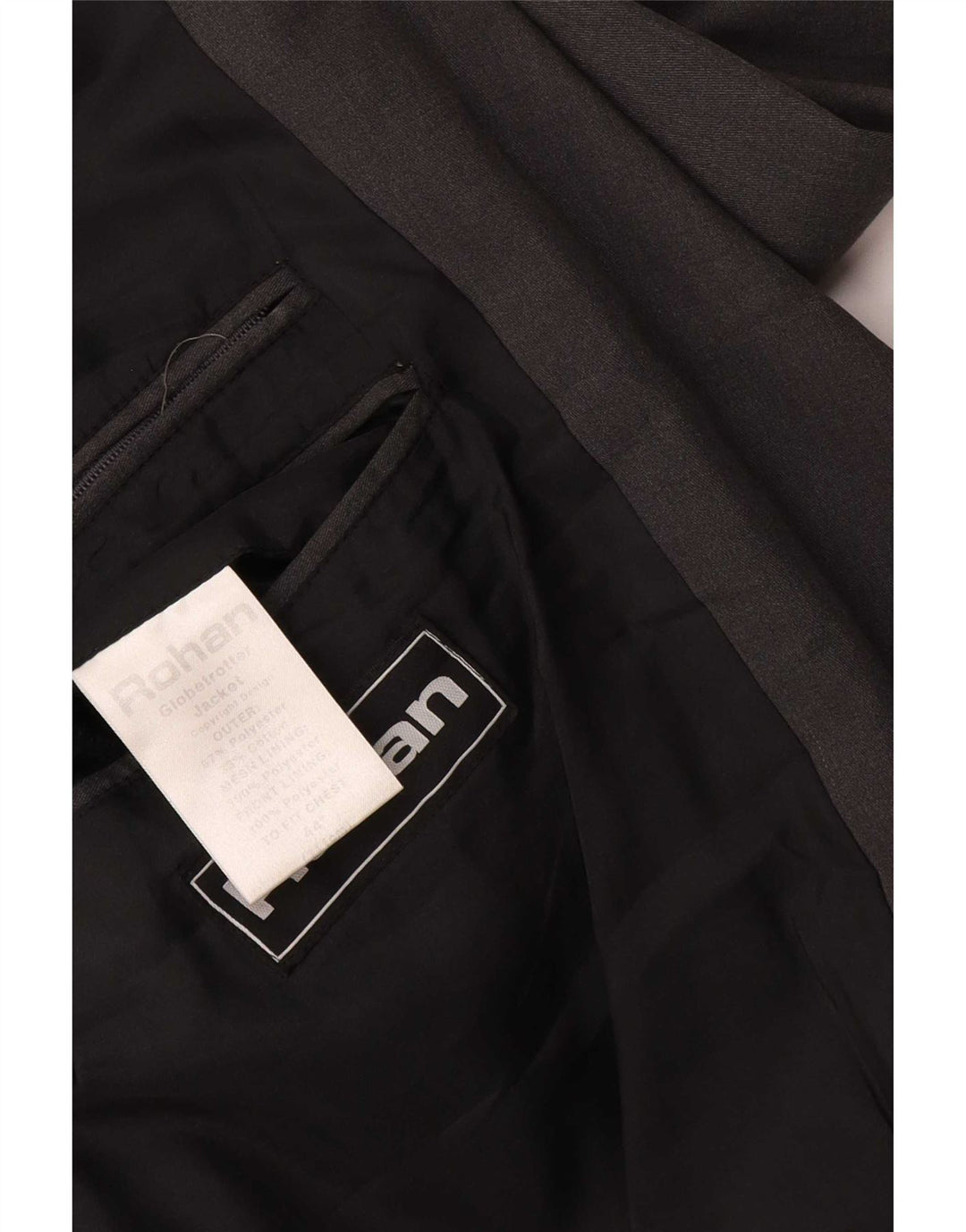Giacca blazer a 2 bottoni da uomo Rohan UK 44 2XL poliestere grigio