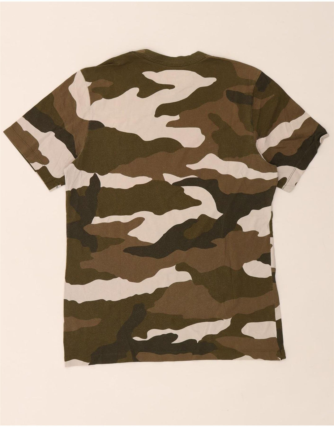 T-shirt grafica da uomo NIKE Top in cotone mimetico medio kaki