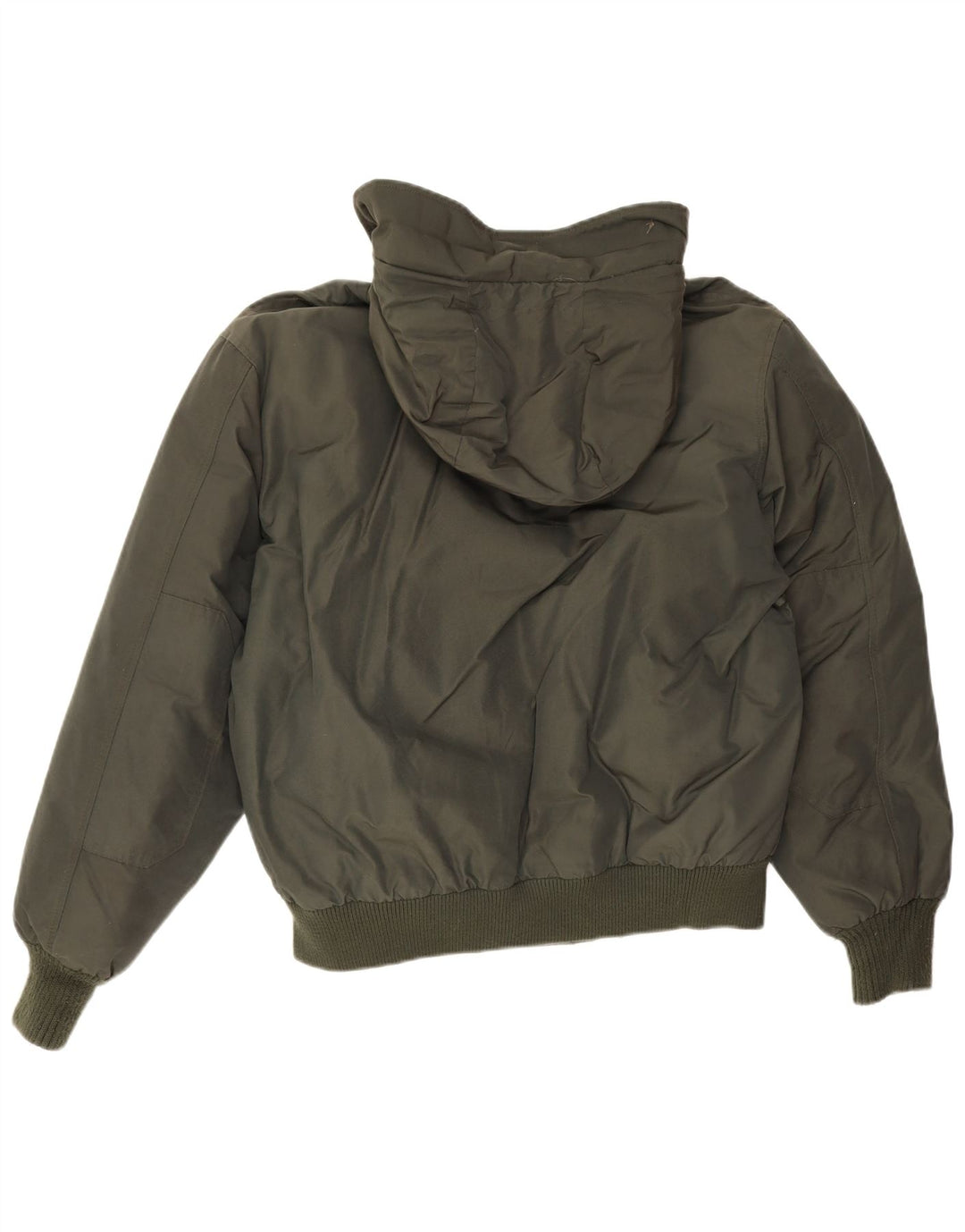 Giacca imbottita con cappuccio da uomo Woolrich UK 40 grande cotone kaki