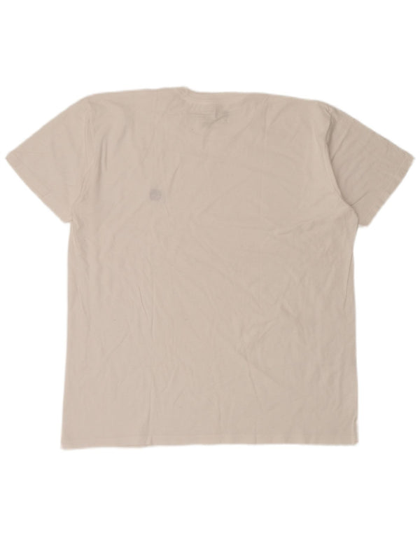 T-shirt Timberland da uomo vestibilità regolare Top XL cotone bianco