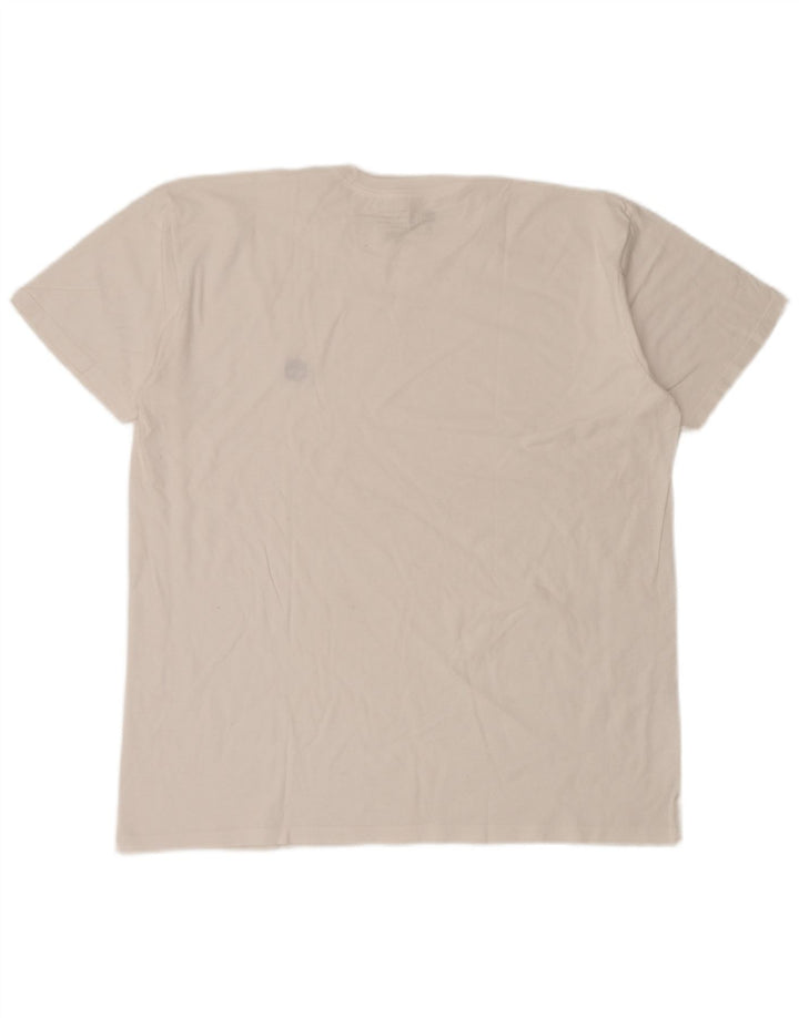 T-shirt Timberland da uomo vestibilità regolare Top XL cotone bianco