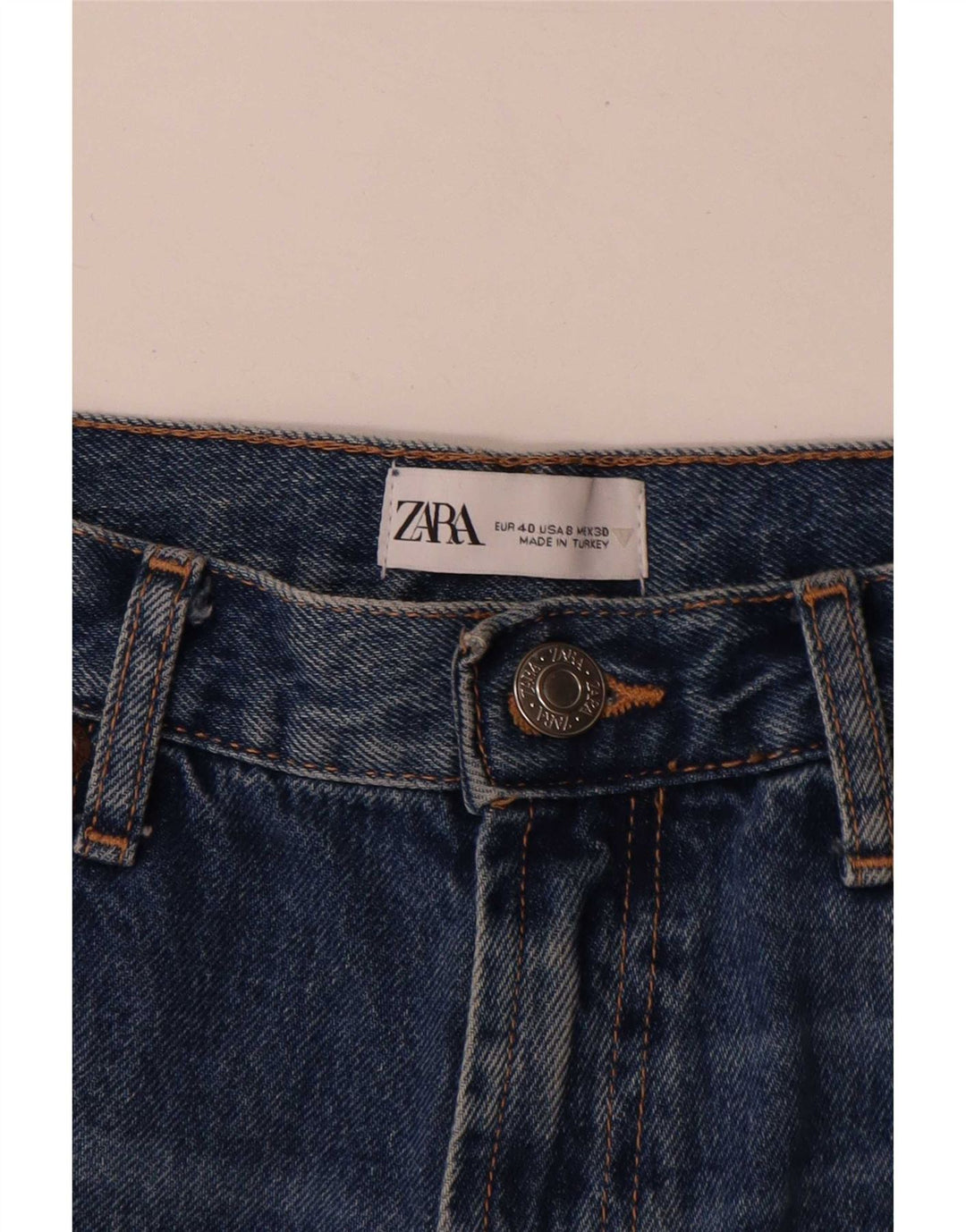 Pantaloncini di jeans Zara da donna EU 40 medi W30 blu