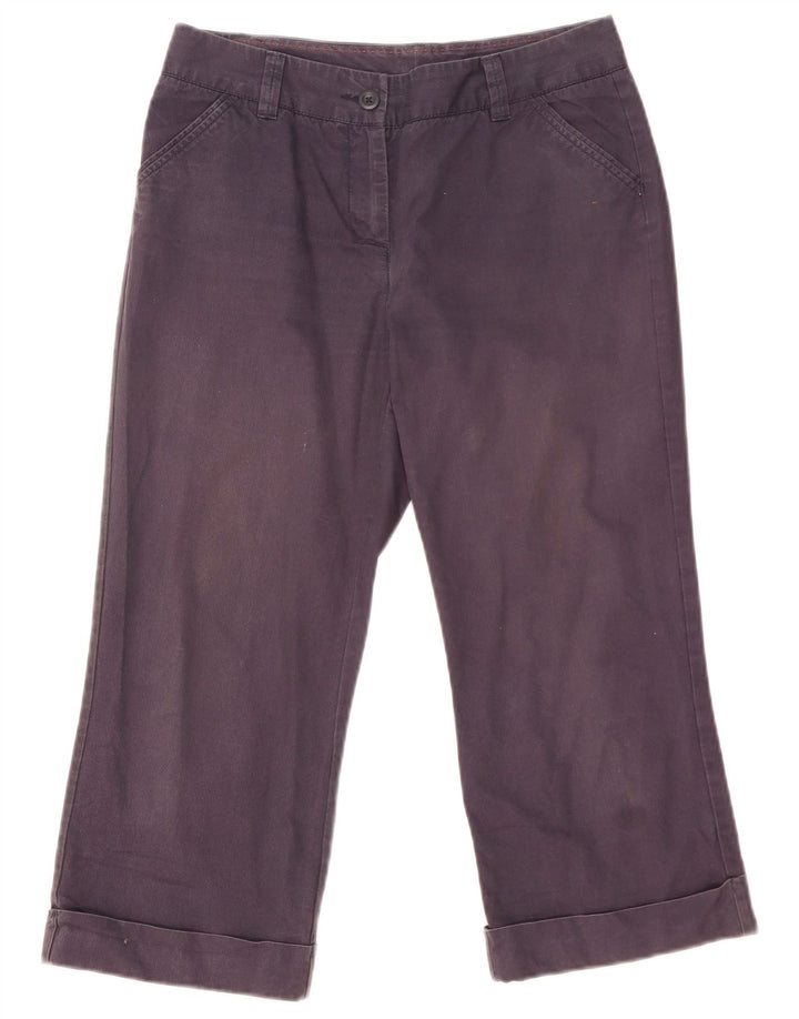 Pantaloni Capri da donna Marks & Spencer UK 10 Small W32 L22 Blu Navy