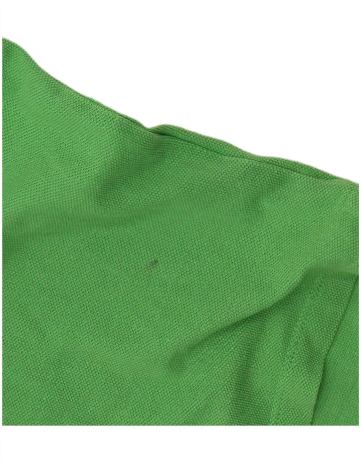Polo Tommy Hilfiger Bambino 15-16 Anni Large Verde Cotone