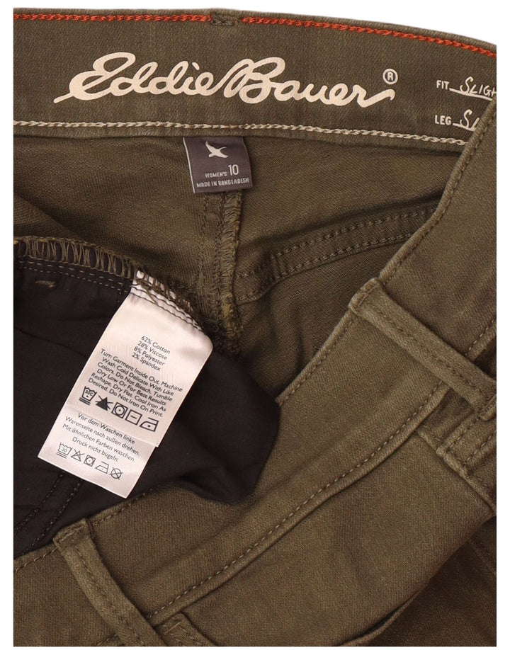 Pantaloni casual da donna EDDIE BAUER US 10 Large W32 L30 Khaki