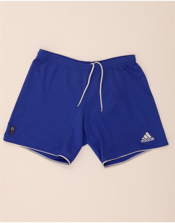 Pantaloncini sportivi Adidas Climalite da uomo piccoli in poliestere blu