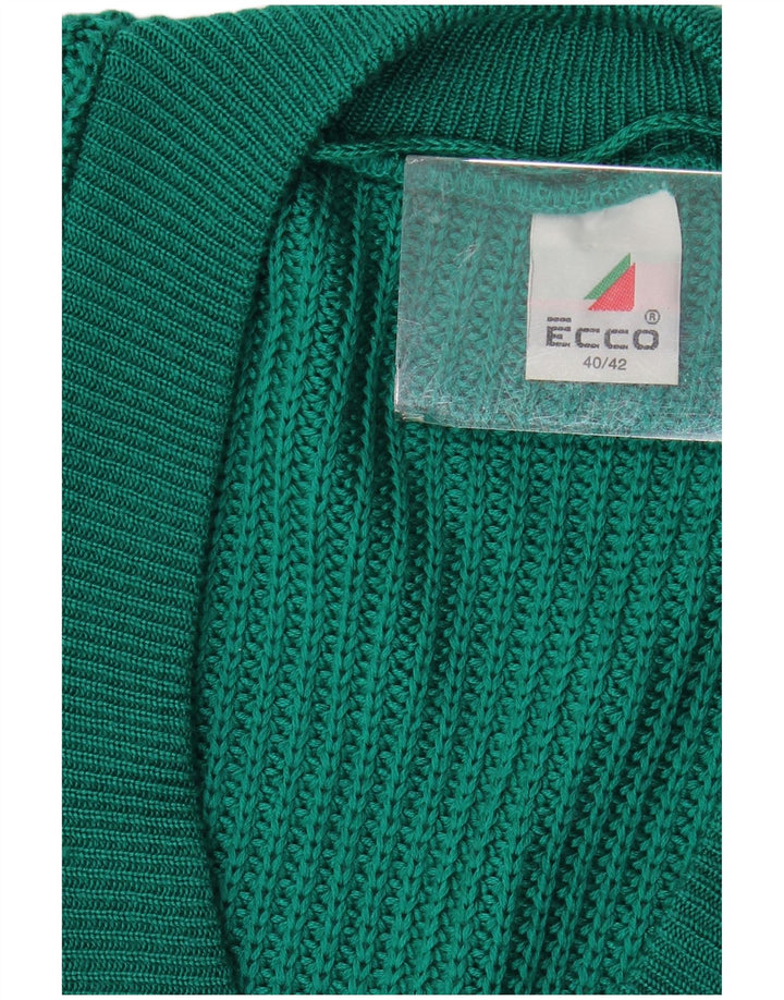 Maglione oversize da donna ECCO con scollo a V EU 40/42 Acrilico verde medio