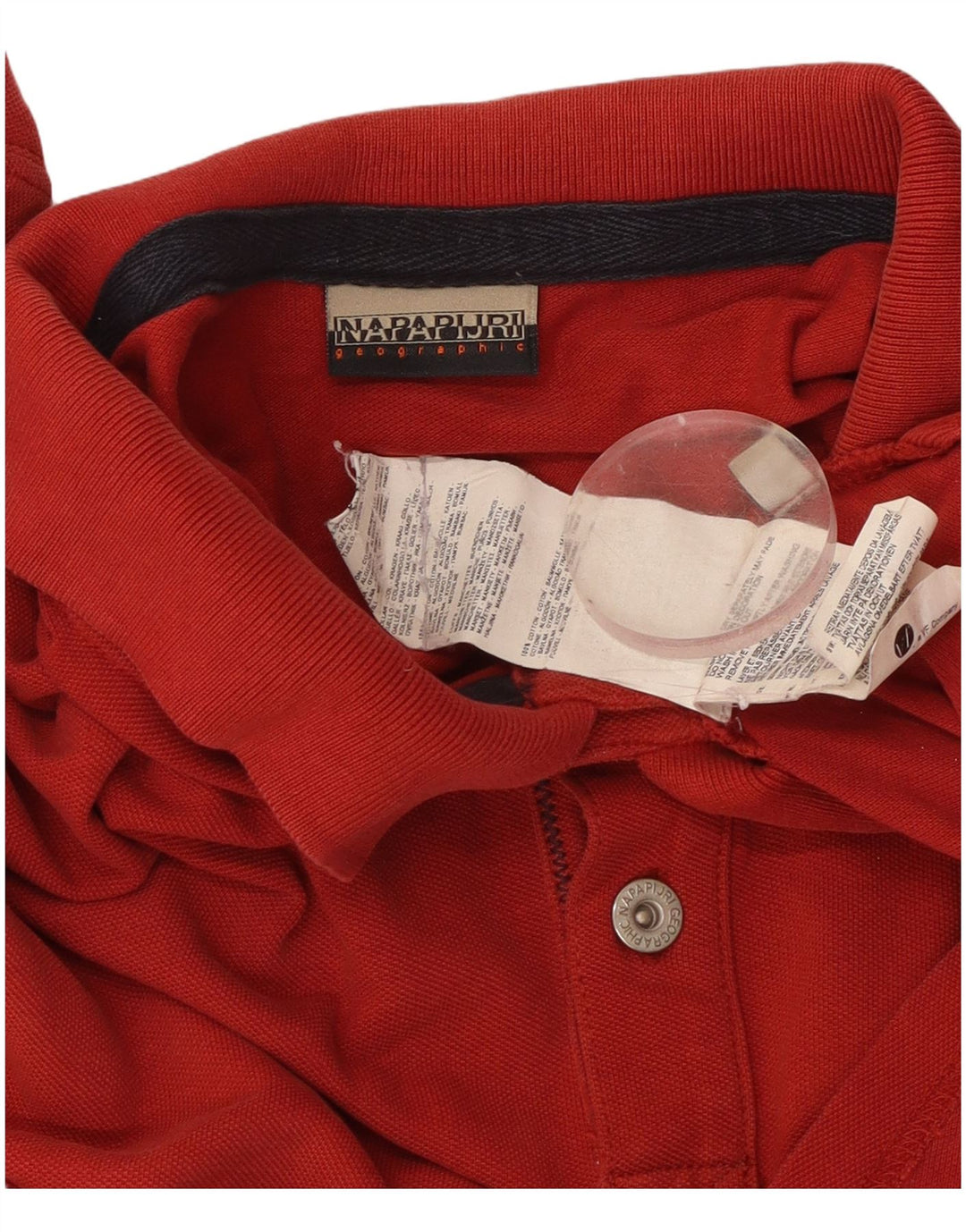 Polo da uomo NAPAPIJRI 3XL in cotone rosso