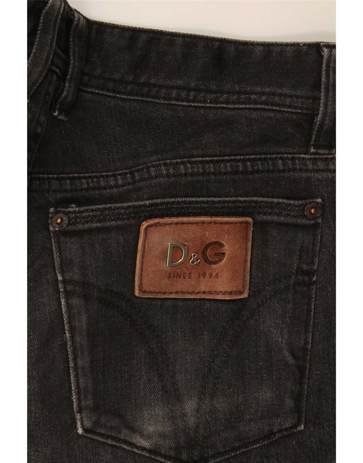 Jeans slim da donna Dolce & Gabbana W31 L31 cotone nero