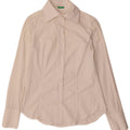 Camicia Benetton Donna UK 12 Medio Bianco