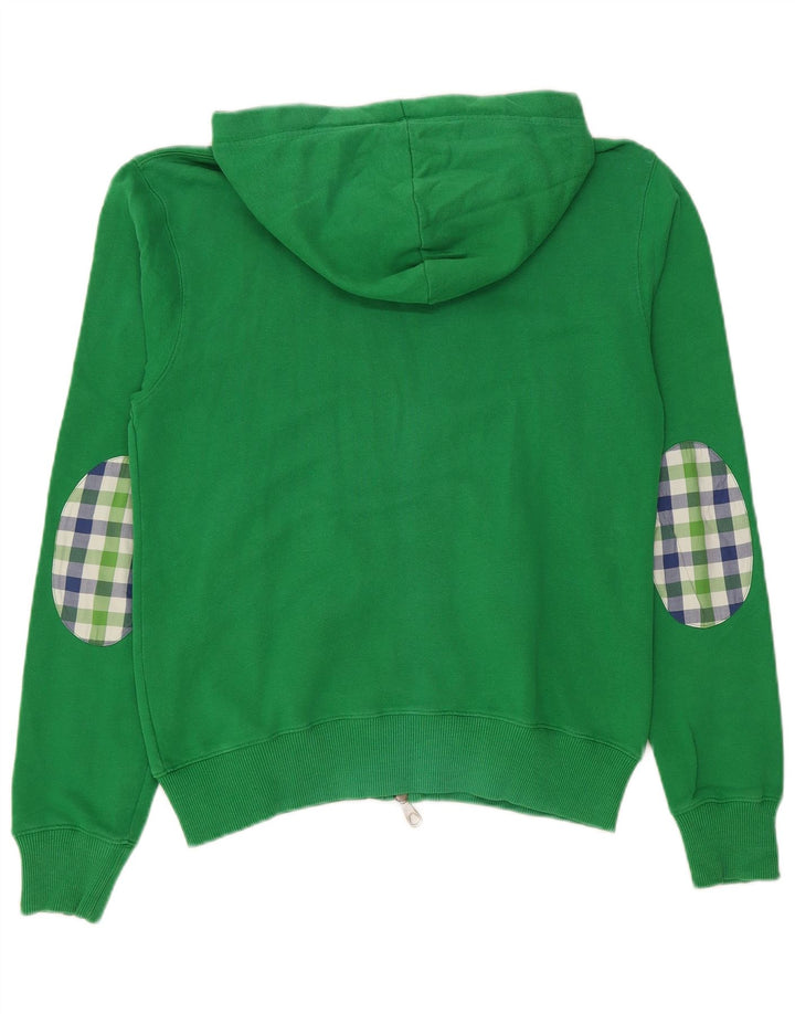 Maglione con cappuccio e zip da uomo Sundek in cotone verde medio