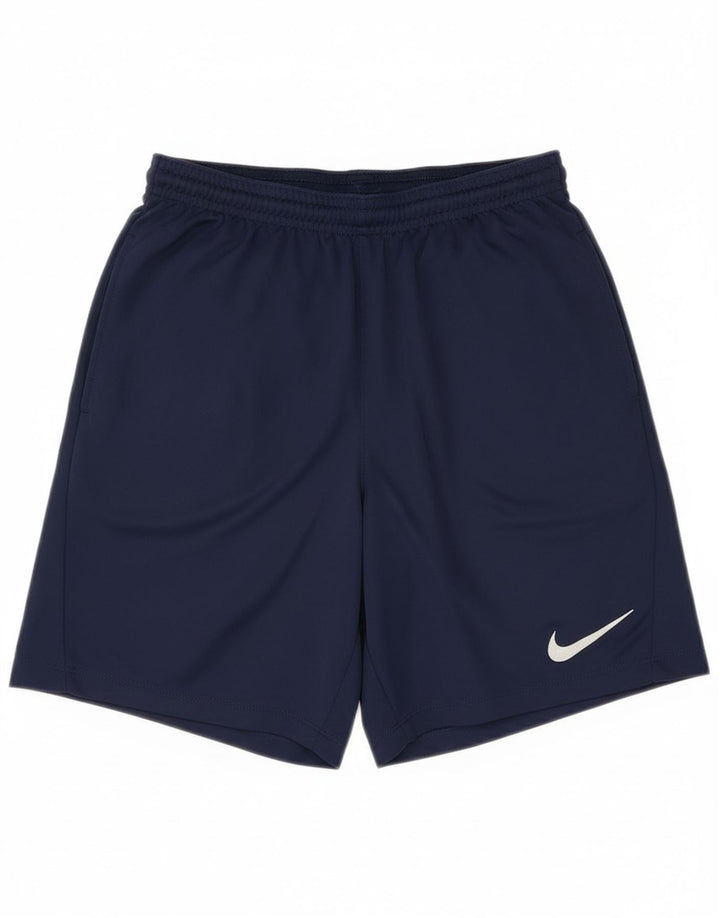 Pantaloncini sportivi Nike Dri Fit Slim Fit da uomo, piccoli, in poliestere blu navy