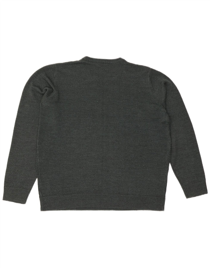 JAMES PRINGLE Maglione maglione girocollo da uomo grande acrilico verde