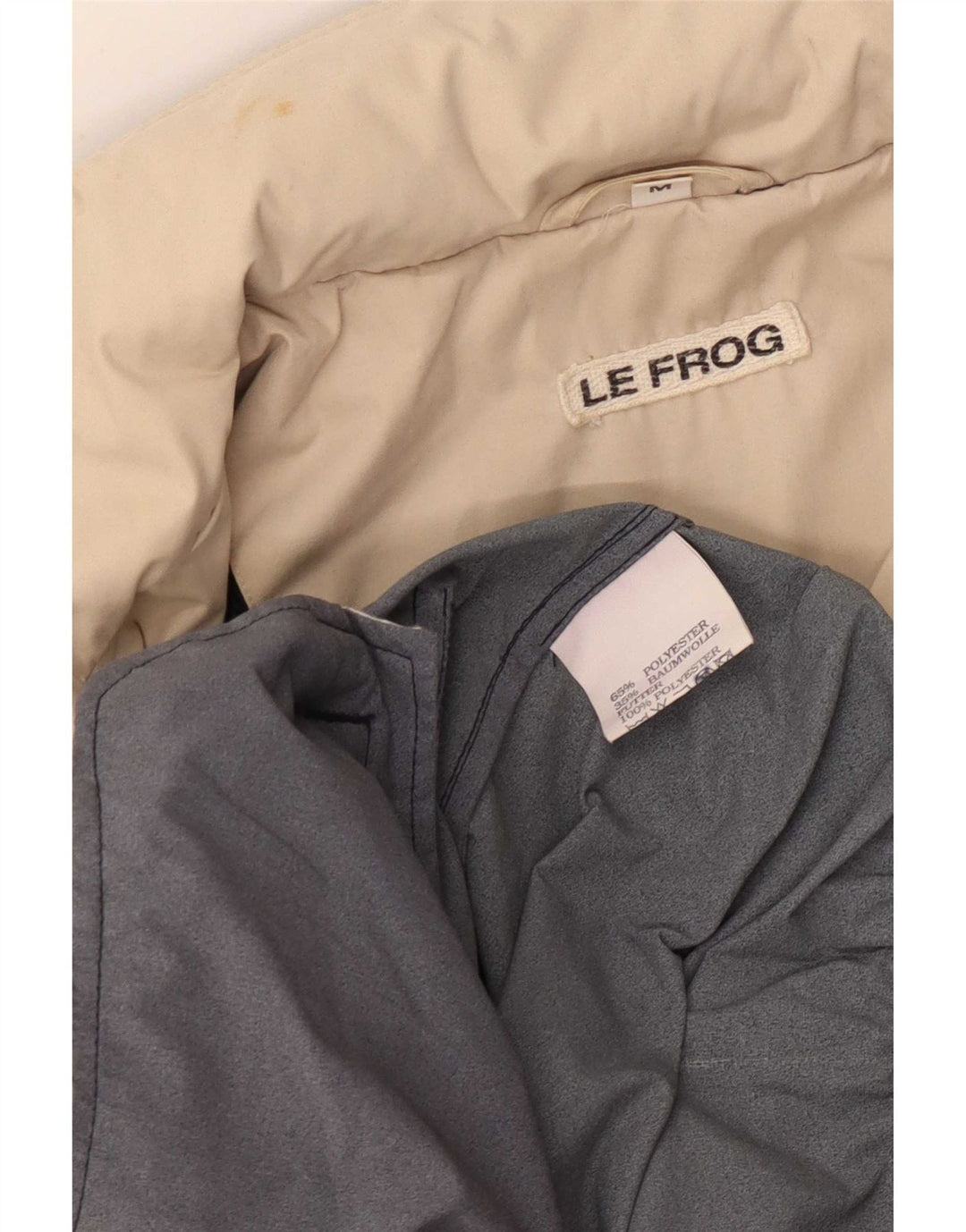 Giacca a vento con cappuccio da uomo Le Frog UK 38 Poliestere grigio medio