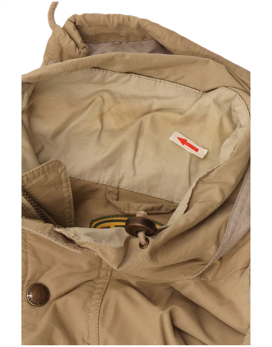 Giacca utilitaria con cappuccio da uomo Camel UK 42 XL Cotone beige