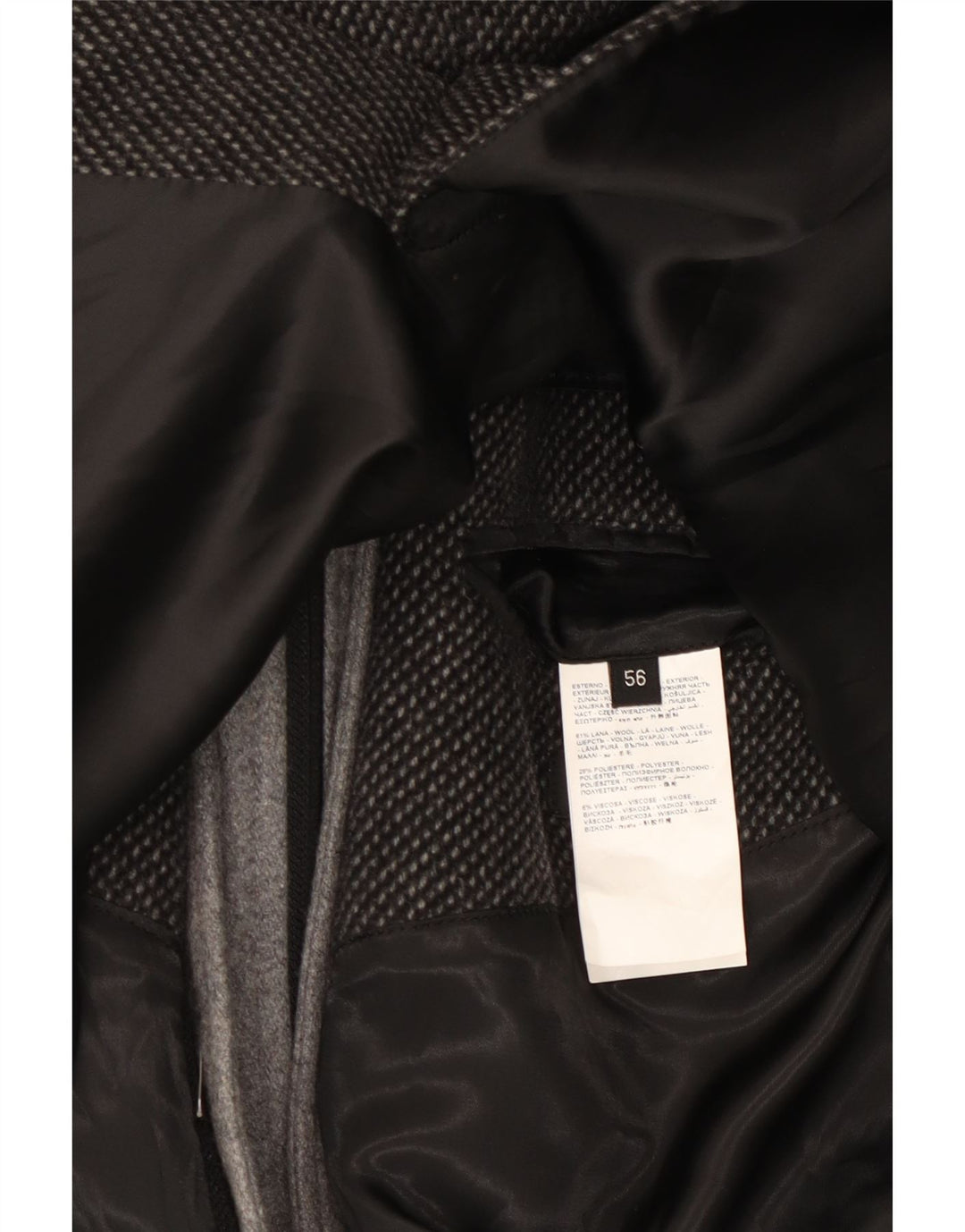 Giacca Blazer 3 Bottoni OVS Uomo IT 56 3XL Lana Grigia