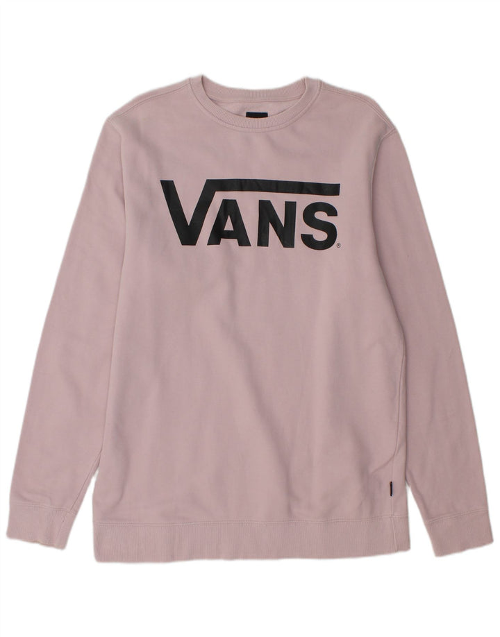 Felpa grafica da uomo VANS, maglione, cotone viola medio