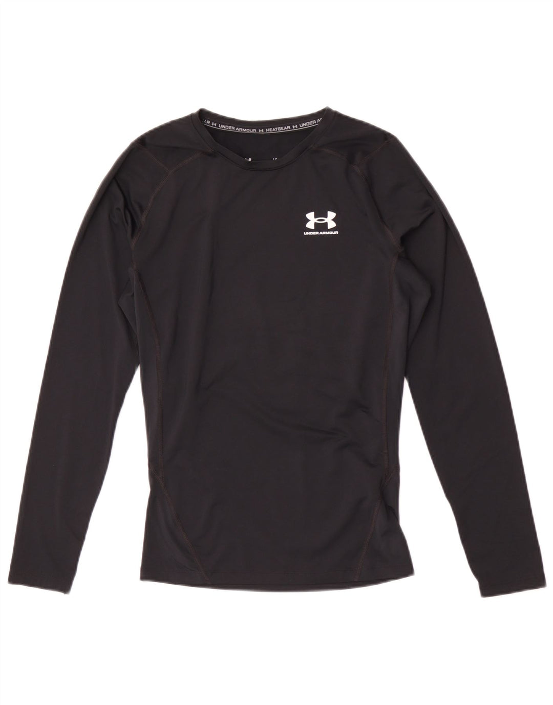 Under Armour Mens Heat Gear Top manica lunga grande poliestere nero