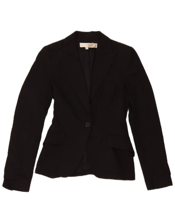 Giacca blazer a 1 bottone da donna Zara EU 34 2XS poliestere nero
