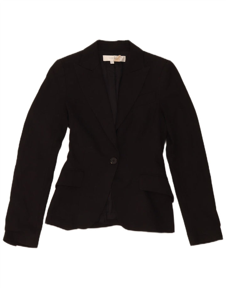 Giacca blazer a 1 bottone da donna Zara EU 34 2XS poliestere nero