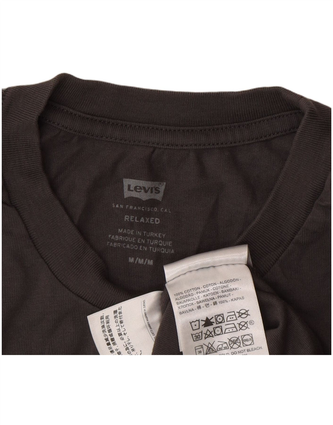 T-shirt grafica rilassata da uomo Levi's in cotone grigio medio