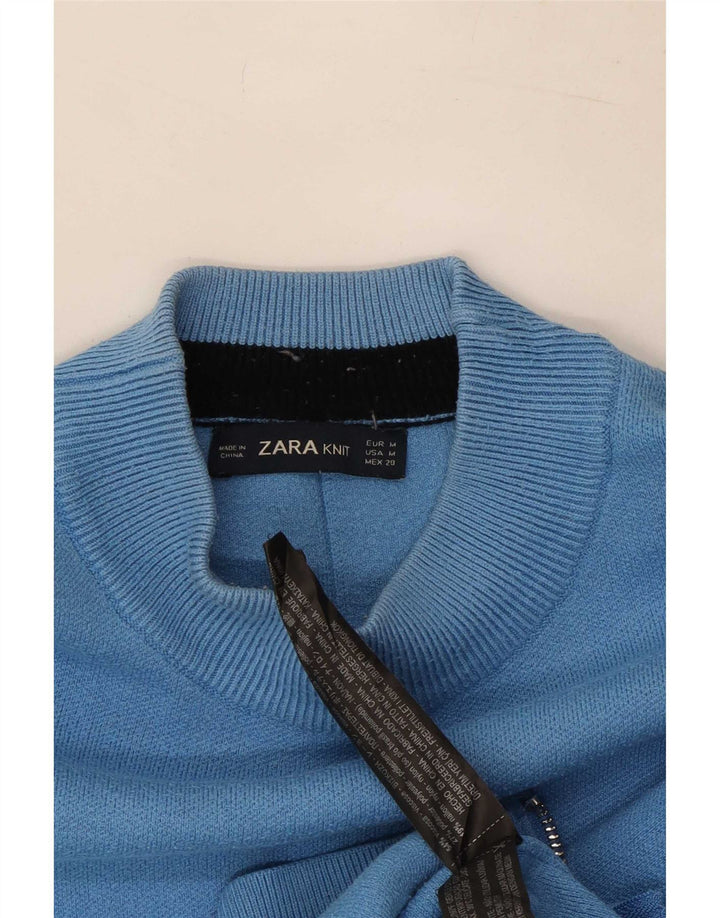 Maglione oversize da donna Zara UK 14 Viscosa blu medio