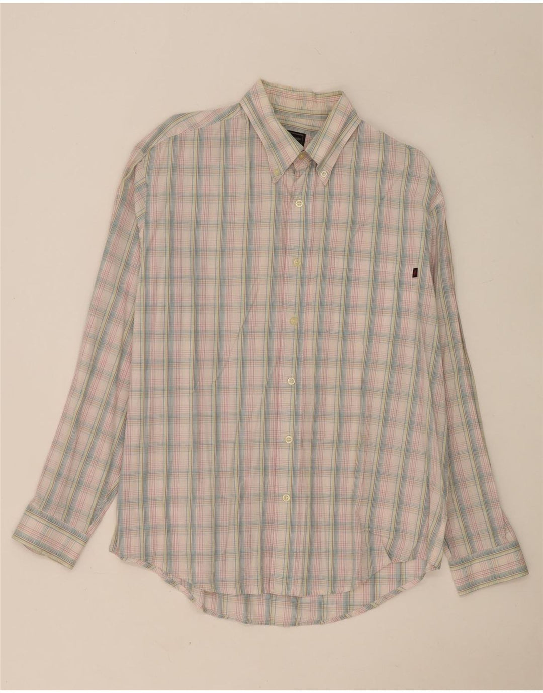 Camicia da uomo Marlboro Classics Large in cotone a quadri multicolore