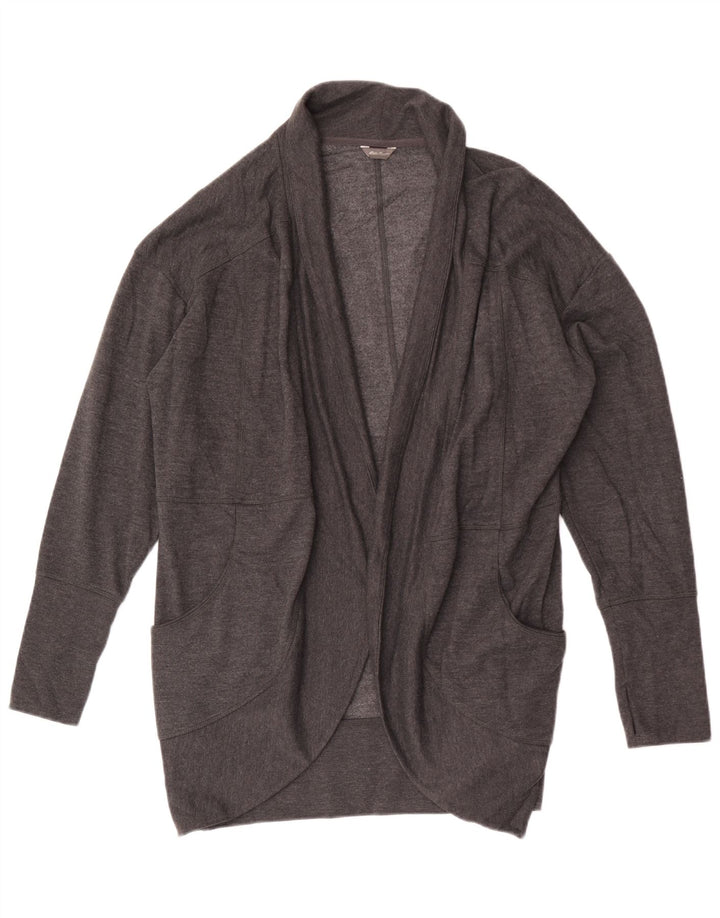 Eddie Bauer Maglione cardigan aperto oversize da donna con linea lunga UK 18 XL Grigio