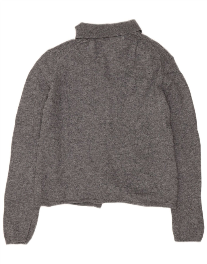 Maglione cardigan corto da donna ZARA UK 12 Grigio medio