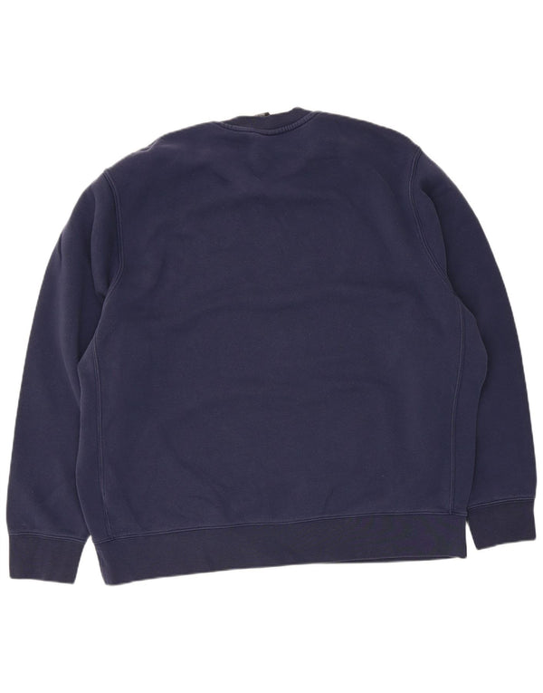 Felpa Nike Uomo Maglione XL Blu Navy Cotone