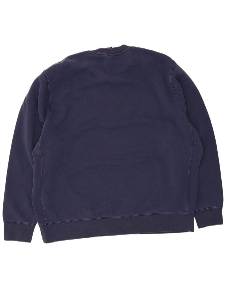 Felpa Nike Uomo Maglione XL Blu Navy Cotone