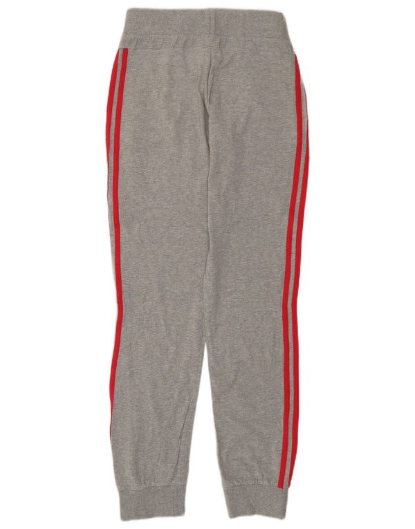 Adidas Womens Tracksuit Trousers Joggers UK 12 Medium  Grey Cotton