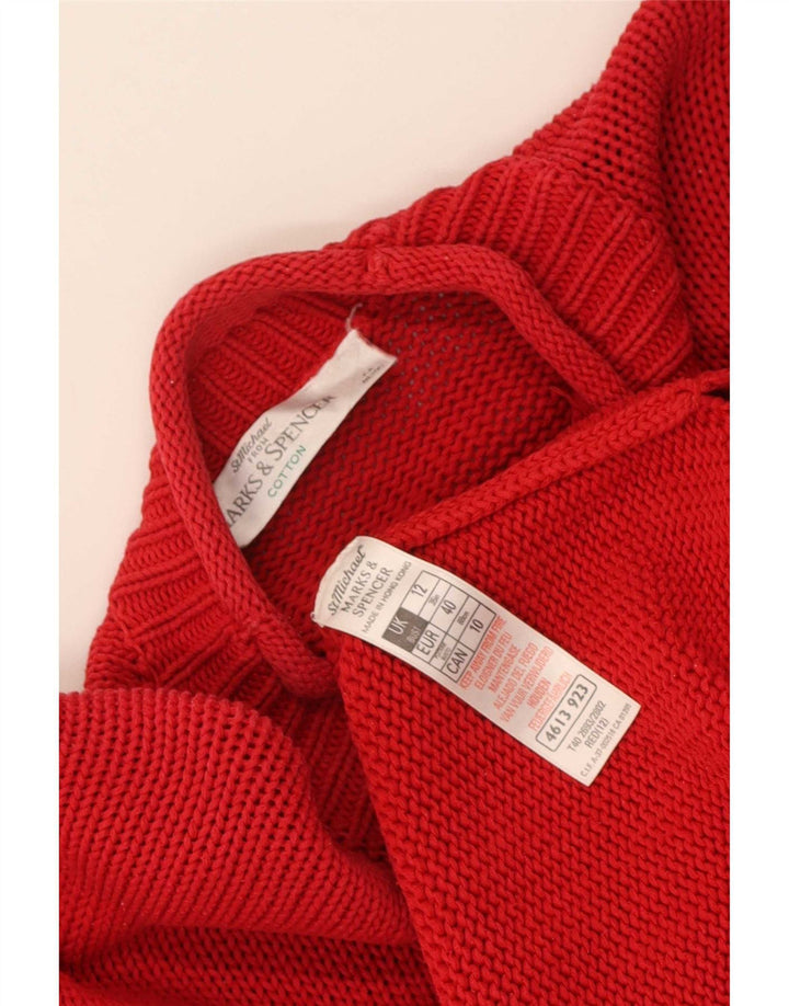 Abito maglione St. Michael da donna Marks & Spencer UK 12 rosso medio