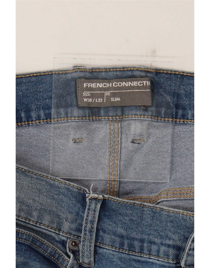 Jeans slim da uomo French Connection W38 L32 cotone blu