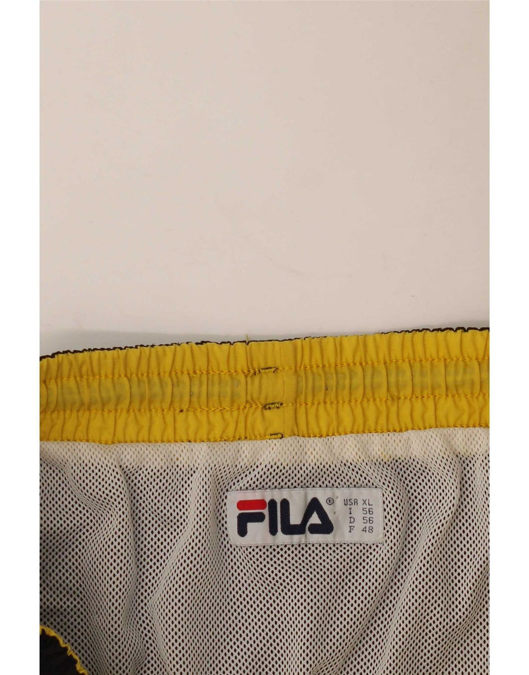 Pantaloncini da bagno grafici da uomo Fila XL neri