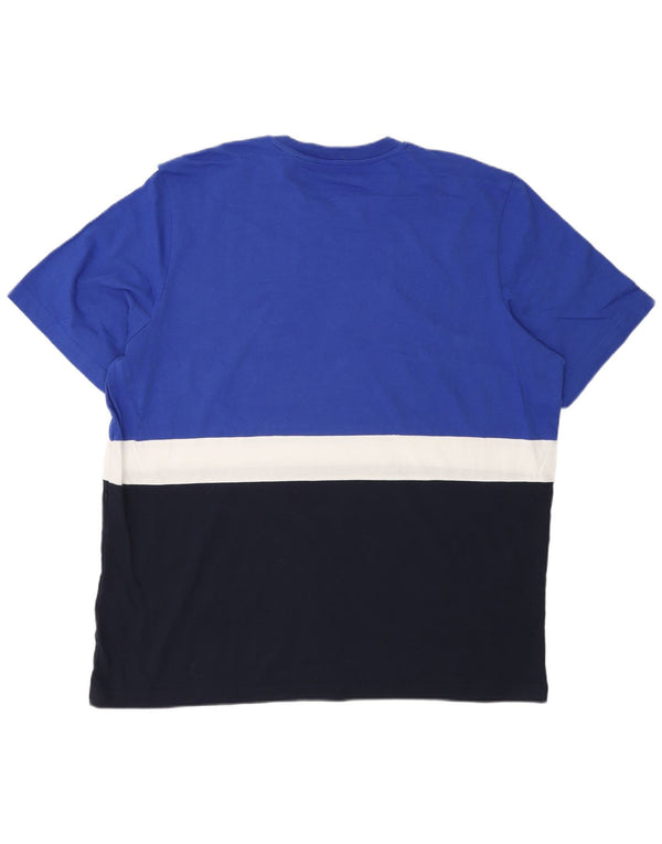 T-shirt grafica da uomo Adidas Top XL Blu Colourblock