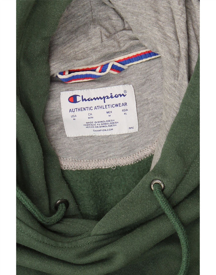 Felpa con cappuccio da uomo Champion verde medio