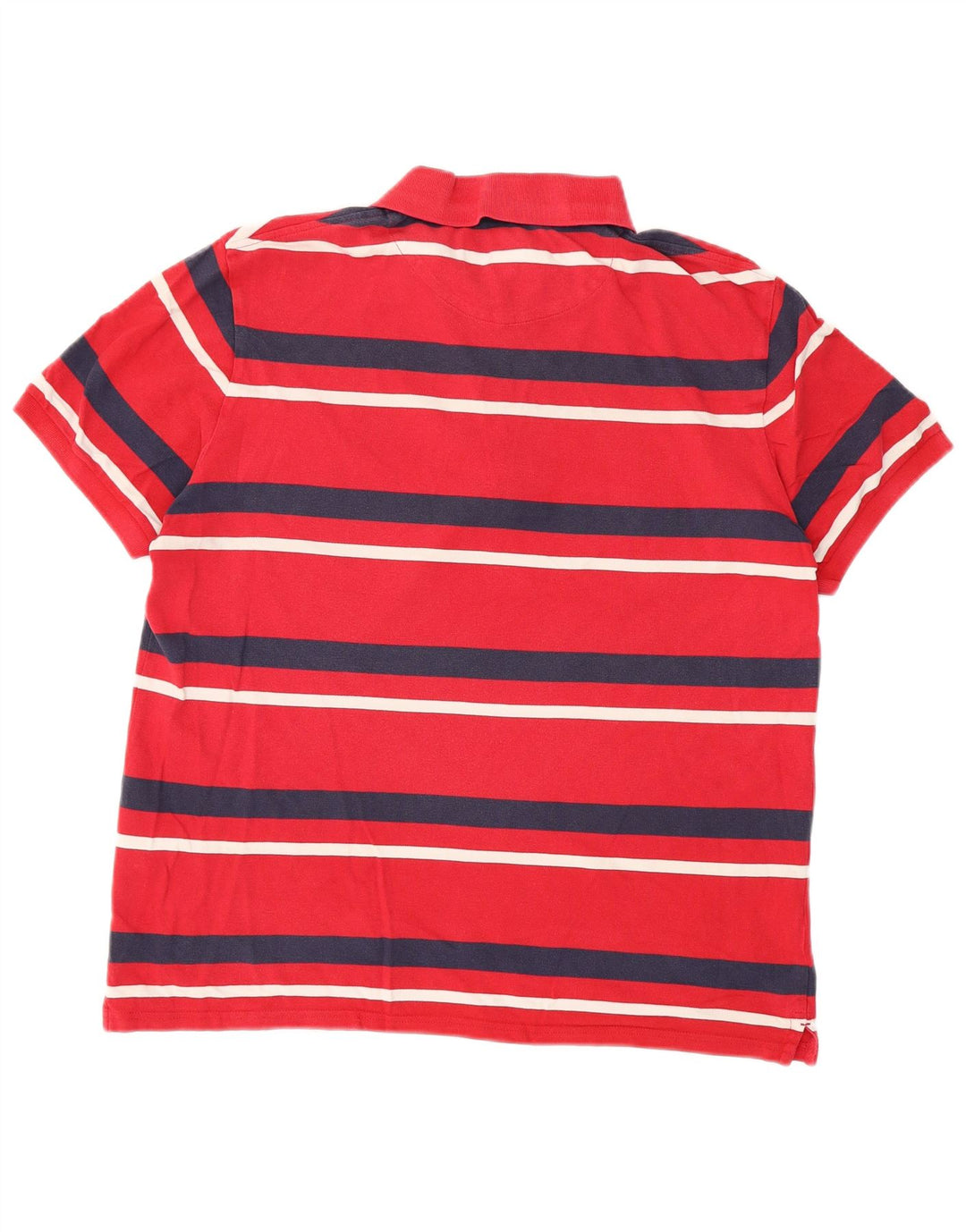 Polo da uomo Lyle & Scott grande in cotone a righe rosse