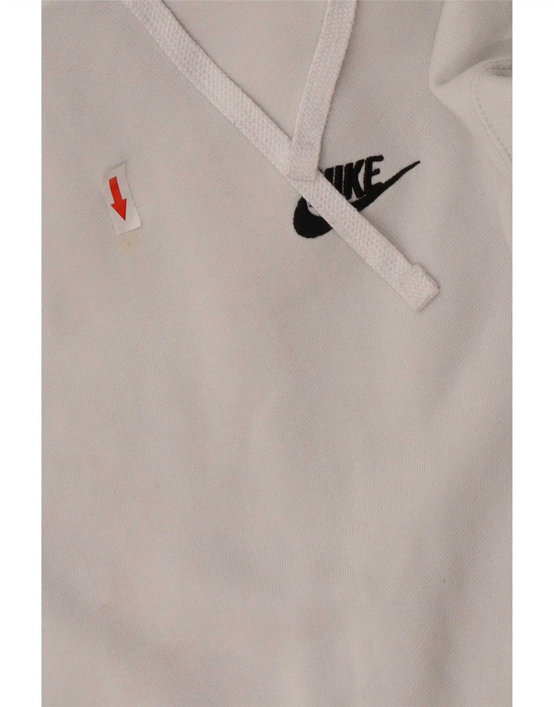 Felpa con cappuccio da uomo Nike Small in cotone bianco