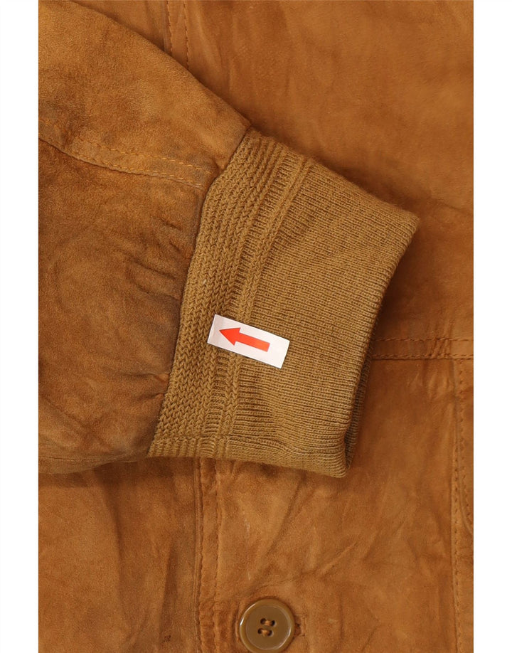 Giacca da uomo in pelle scamosciata Conbipel taglia 58 2XL in pelle beige