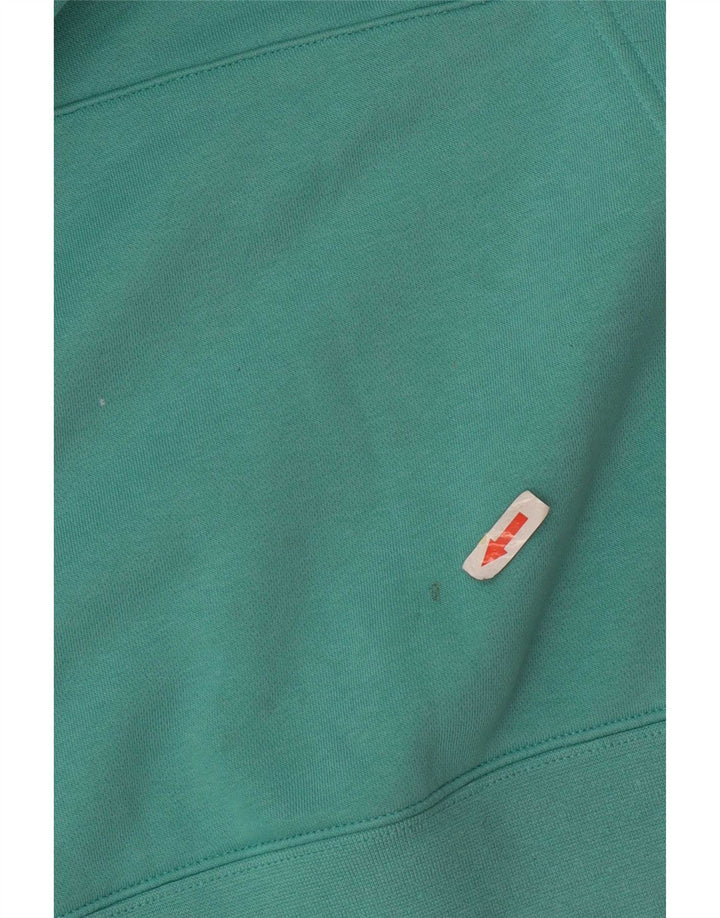 Felpa con cappuccio da uomo Nike Large in cotone turchese