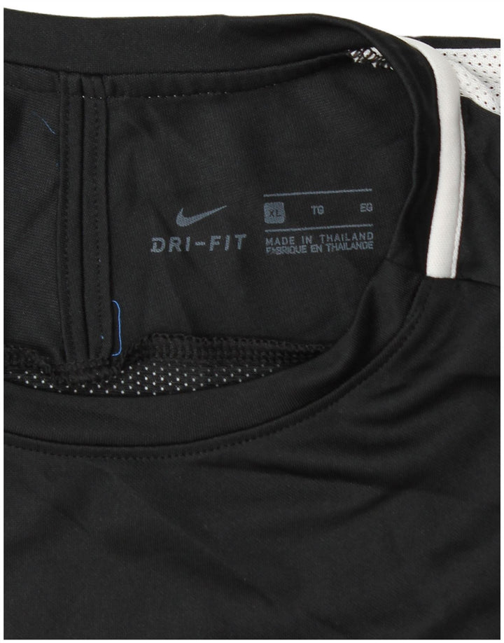 T-shirt Nike Dri Fit da uomo XL nera a blocchi di colore