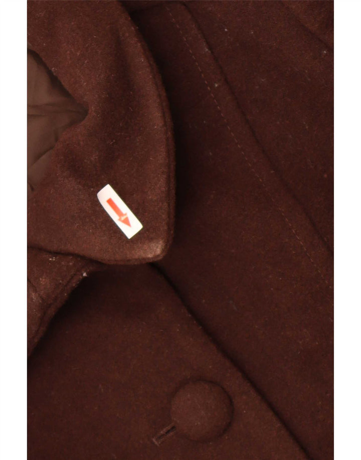 Cappotto da donna Marks & Spencer UK 18 XL Marrone nuova lana