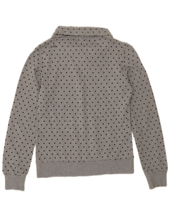 Felpa da donna Converse Jumper UK 6 XS Cotone maculato grigio